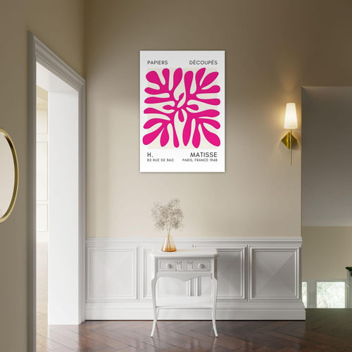 Artfulprints Poster Matisse - Deep ocean pink   - A4 21x29.7 cm - Roze