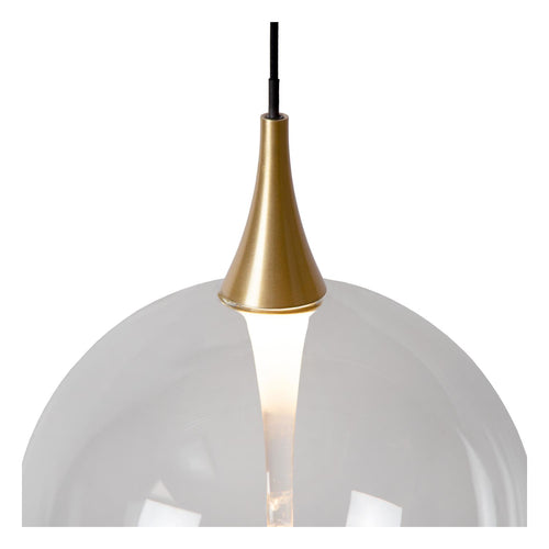 Lucide hanglamp GISELA - Geïntegreerde LED - Transparant