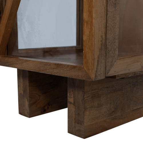 WOOOD kast 1-deurs Kella - Mango Hout - Bruin - 137x40x39 - vtwonen shop