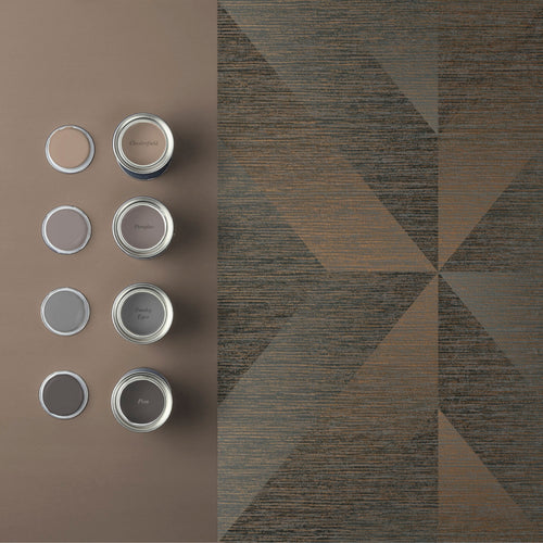 Graham & Brown Vliesbehang - Atelier Geo Bronze - 10mx52cm - vtwonen shop