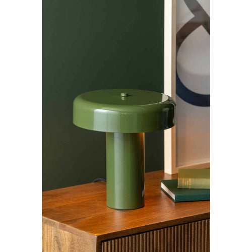 Leitmotiv tafellamp Riqueza Palo - groen - 24x24x26cm - Paddenstoellamp