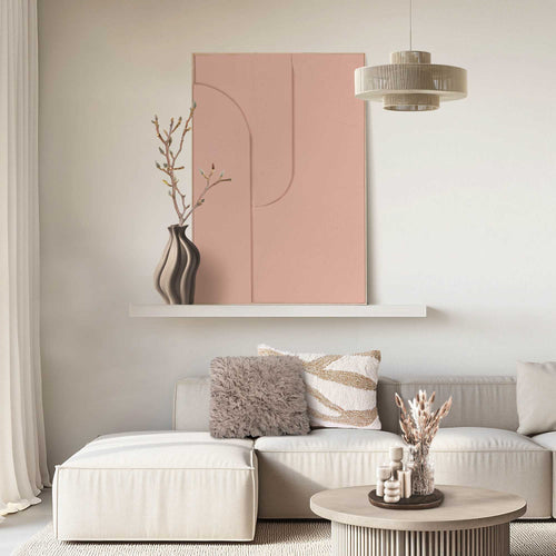 Reinders schilderij 3d art Saturn Terra Pink - 100x70cm
