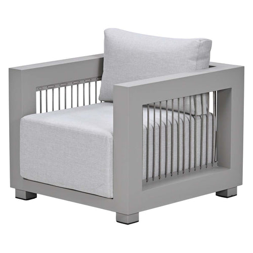 Houston aluminium lounge tuinstoel - taupe - valley sand