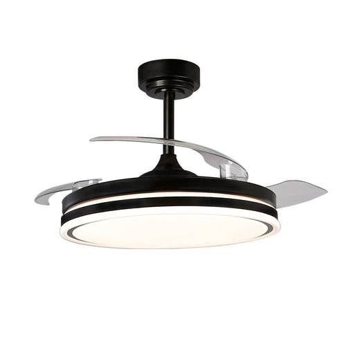 CristalRecord plafondventilator Moss - 1 lichts - 106  x 42   cm - zwart