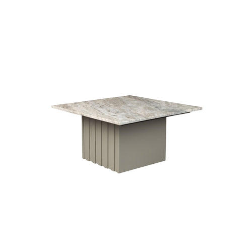 Dutchbone Clayton Salontafel Vierkant 60x60 cm Marmer  - Beige - vtwonen shop