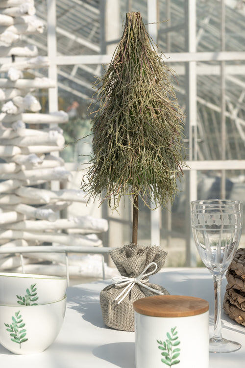 J-Line decoratie kerstboom Takjes - hout - groen - small