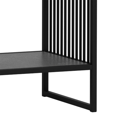 Lisomme Danny Metalen Boekenkast Zwart - 120 x 83 cm