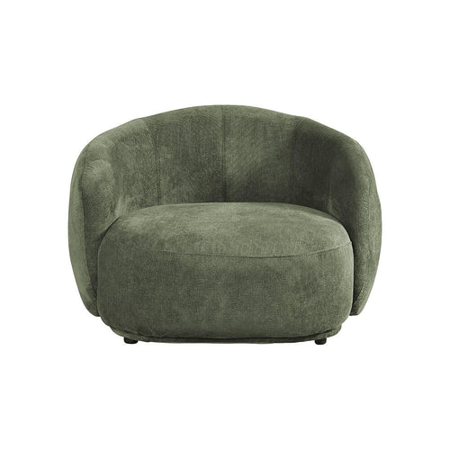 HOME DELUXE fauteuil CASARA geweven stof donkergroen - 99 x 72 x 104 cm - vtwonen shop