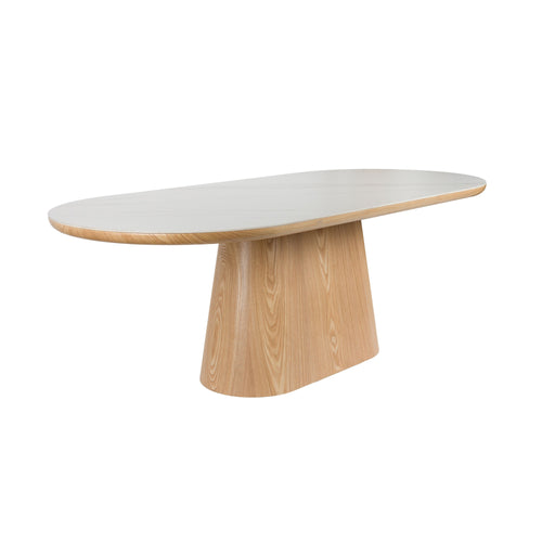 Housecraft Living Almira Eettafel Ovaal Hout Wit/ Bruin - vtwonen shop