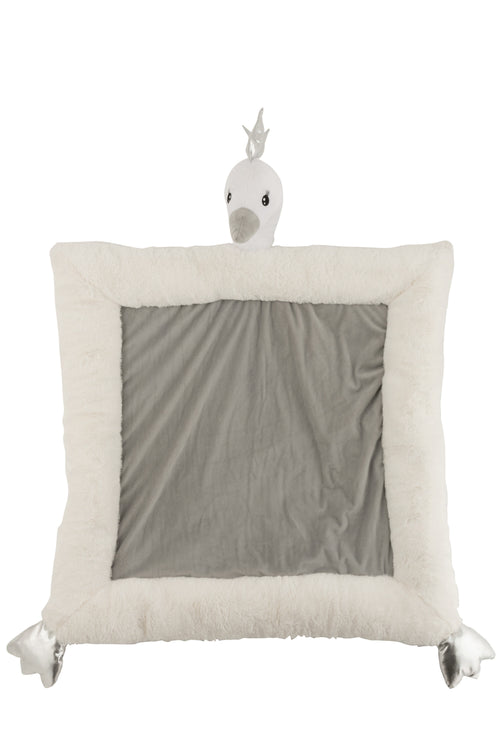 J-Line speelmat Zwaan - polyester - wit/grijs/zilver - vtwonen shop