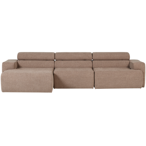 WOOOD chaise longue bank links Novi - Polyester - Taupe - vtwonen shop