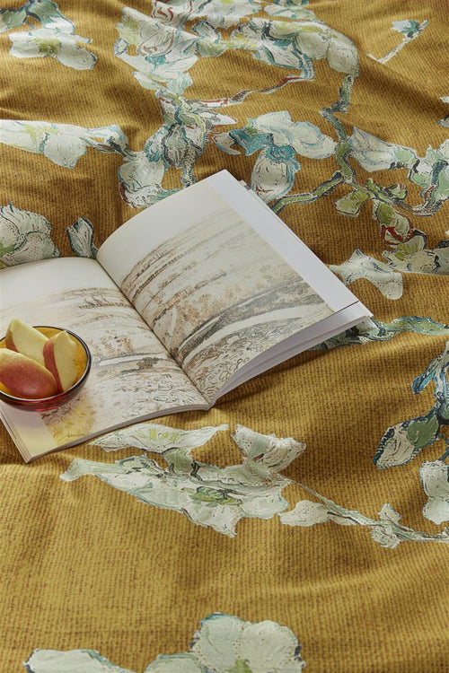 Beddinghouse x Van Gogh Museum Blossoming dekbedovertrek - Tweepersoons - 200x200/220 cm - Oker - vtwonen shop