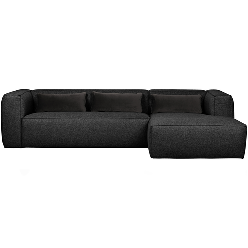 WOOOD chaise longue rechts Bean - Polyester - Dark Grey - vtwonen shop