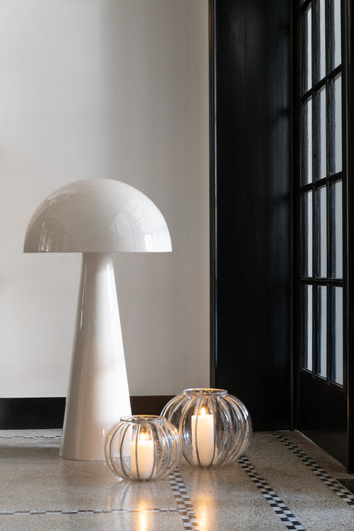 J-Line lamp Paddenstoel - metaal - wit - extra large