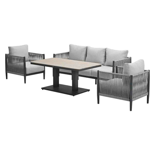 Garden Impressions loungeset Tavira - Brugge grey sand - 4-delig - vtwonen shop