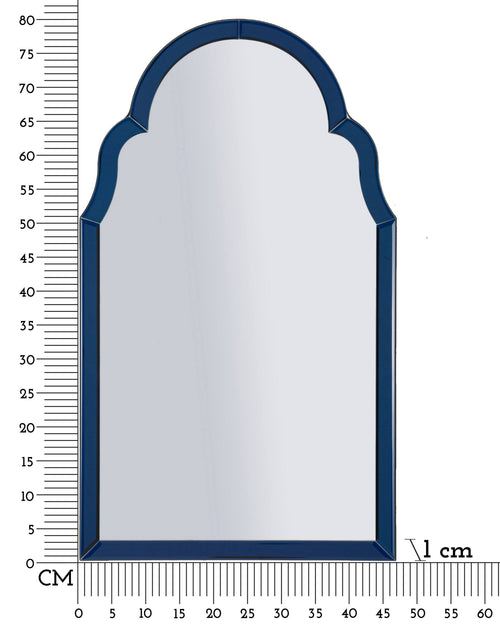 Mauro Ferretti wandspiegel - 47x1x80 cm - blauw