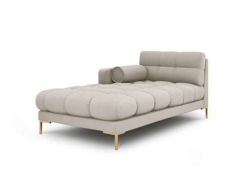 Cosmopolitan Design linker meridiaan Bali structurele stof, beige - 185x102x75cm