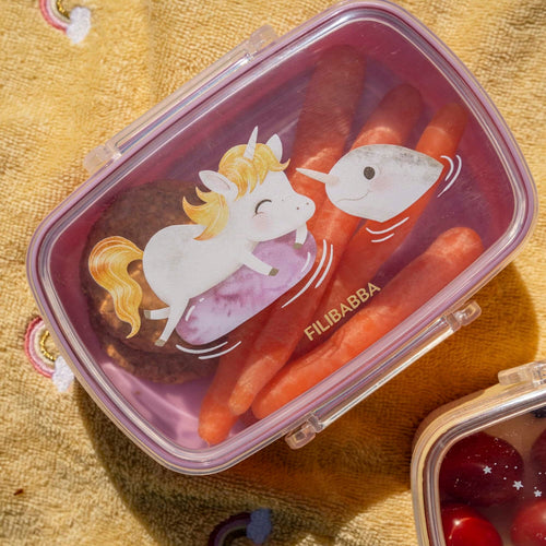 FiliBabba Lunchbox 18 x 6 x 14 cm – Roze kunststof