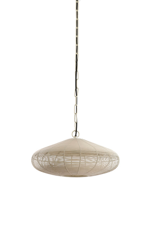 Light & Living hanglamp BAHOTO - wit - Ø40x18cm - vtwonen shop
