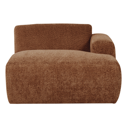 WOOOD chaise longue bank rechts Mojo Base - Wollig - R.bruin - 74x112x162