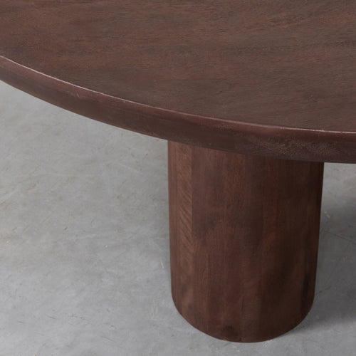 LABEL51 Eettafel Olly - Donkerbruin Mangohout - 150x150x75cm