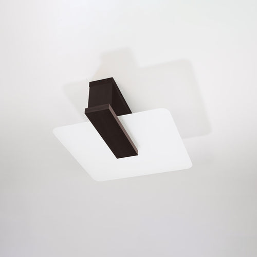 Sollux Lighting Plafondlamp LAPPO wengé - 40x14x47,5cm