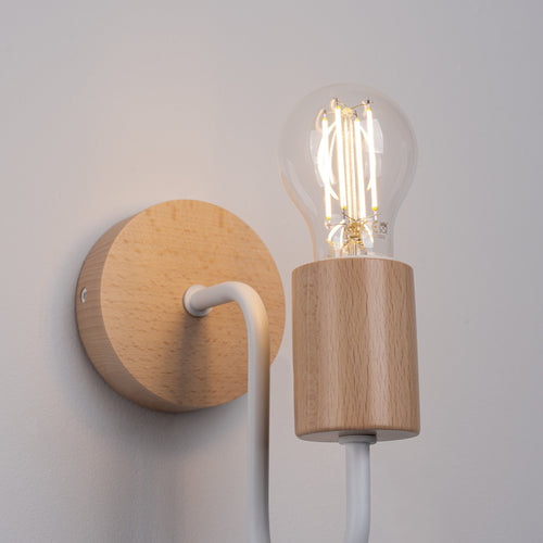 Sollux Lighting Wandlamp TIMBO wit - 8x19x18,5cm