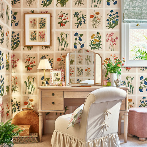 Laura Ashley Vliesbehang - Pershore Postcards Linen