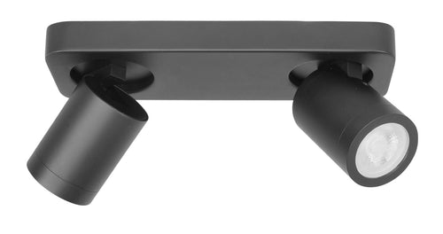 Highlight spot Oliver - 2 lichts - 26  x 13   cm - zwart
