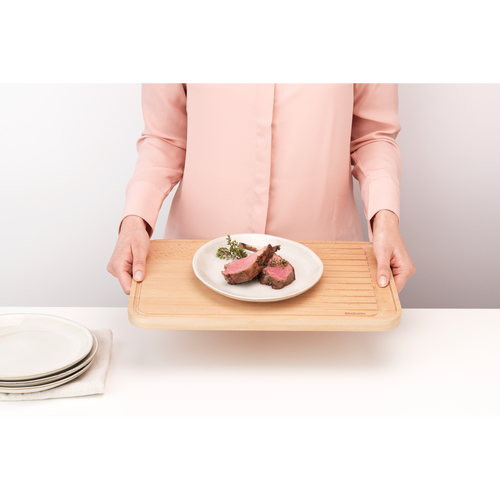 Brabantia Profile Houten snijplank voor vlees, large - Beech Wood