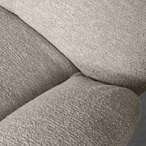 LABEL51 Fauteuil Clayton - Taupe Stof - Draaibaar
