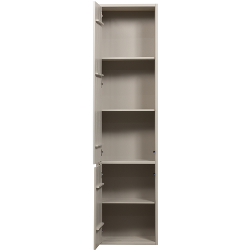 WOOOD opbergkast Meggy Smalle - Grenen hout - Dust /Grijs - 215x55x40