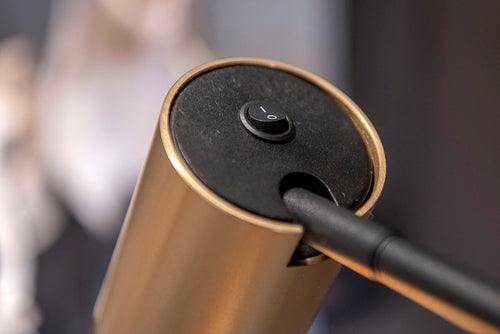 Artdelight tafellamp Megano - 1 lichts - 23  x 45   cm - zwart goud - vtwonen shop