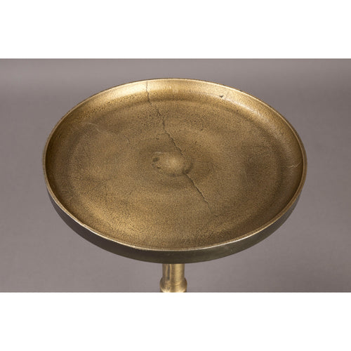 Dutchbone Vinod Bijzettafel Rond 30 cm Goud - vtwonen shop