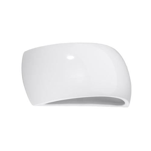 Sollux Lighting Gelakte wandlamp PONTIUS wit glans - 32x9x13,5cm