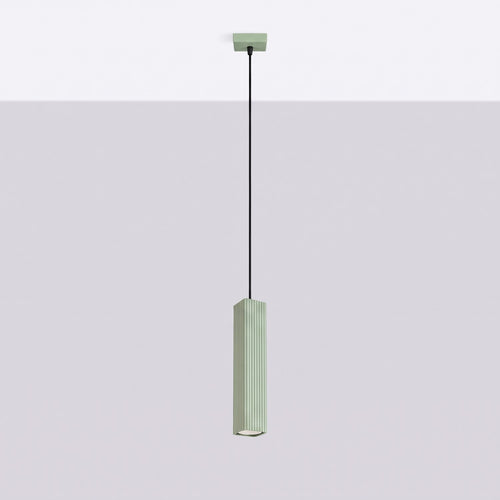 Sollux Lighting Hanglamp RAYO 1 saliegroen - 8x8x118cm