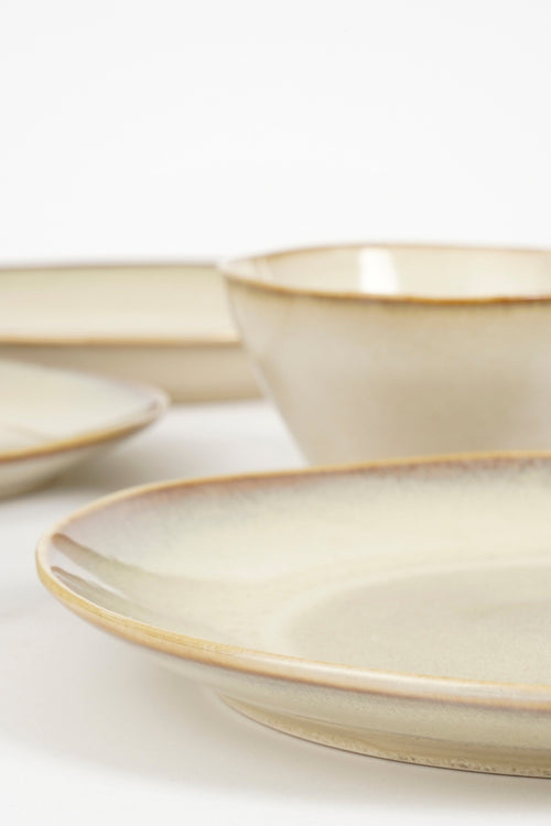 Mica Decorations Racco Serviesset 4 Persoons - Steengoed - Beige - vtwonen shop