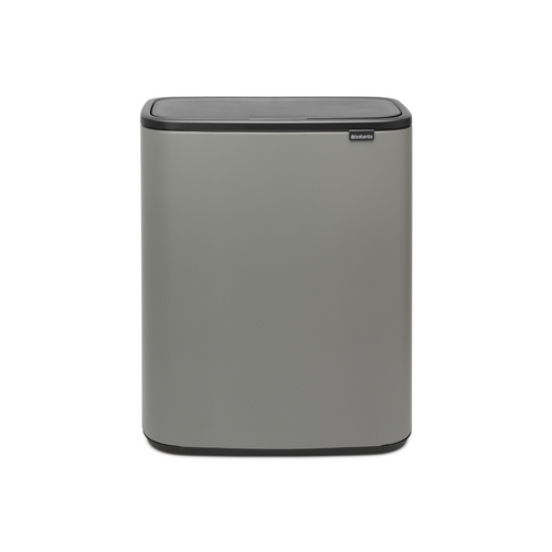 Brabantia Bo Touch Bin, met 2 binnenemmers, 2 x 30 liter - Mineral Concrete Grey