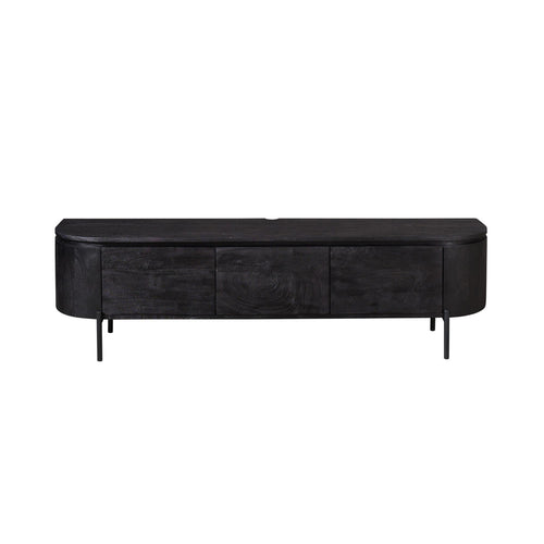 Starfurn Tv-meubel Excellent - Zwart Hout - 160x35x30cm
