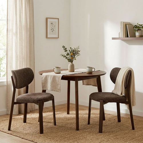 Calicosy - Eetkamerstoelen set van 2 OSLO - beige 53x52x77 cm