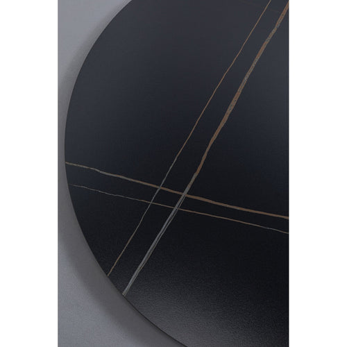 Kare Design Tafelblad Invitation rond zandsteen zwart 120cm