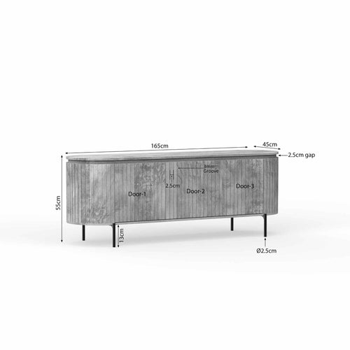 Starfurn  tv meubel Lana - taupe - 45x165x55cm