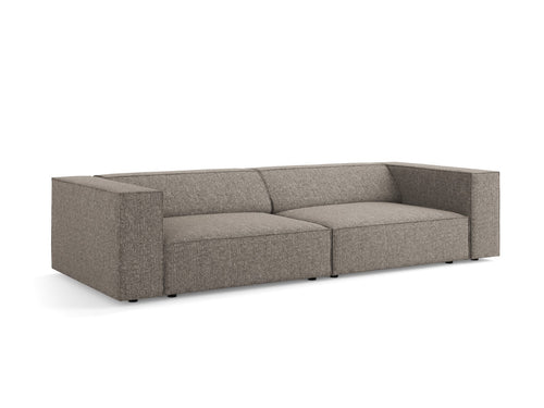 Cosmopolitan Design Bank Arendal 4-zits, chenille, grijs - 102x244x70cm