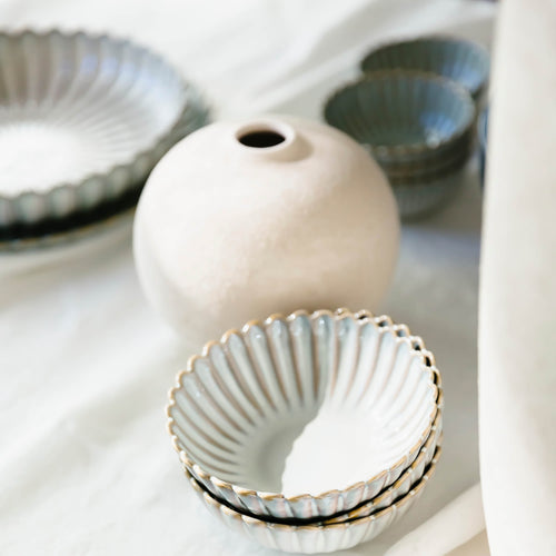 S|P Collection - Vaas 14,5xH13cm wit Bullet - vtwonen shop