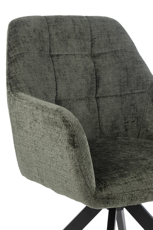J-Line stoel Louna - ijzer/acryl - groen
