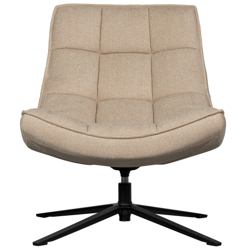 WOOOD draaibare fauteuil Maudi - Polyester - Naturel - 84x74x86 - vtwonen shop