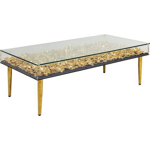 Kare Design Salontafel Gouden Bloemen 120x60cm - vtwonen shop