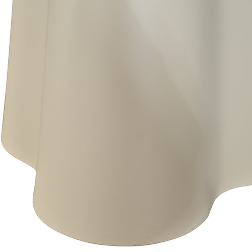 DÉJA Living Eettafel Esra - Rond Beige Glas/MDF - 120x120x76cm