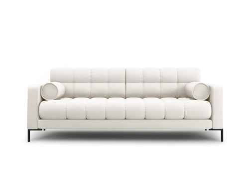 Cosmopolitan Design Bank Bali 3-zits, structurele stof, lichtbeige - 96x177x75cm