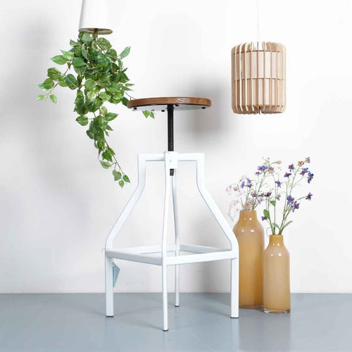 Legend Hoge draaibare kruk wit - in hoogte verstelbaar - vtwonen shop